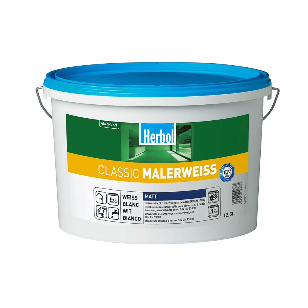 HERBOL CLASSIC MALERWEISS - Pittura Lavabile all'acqua