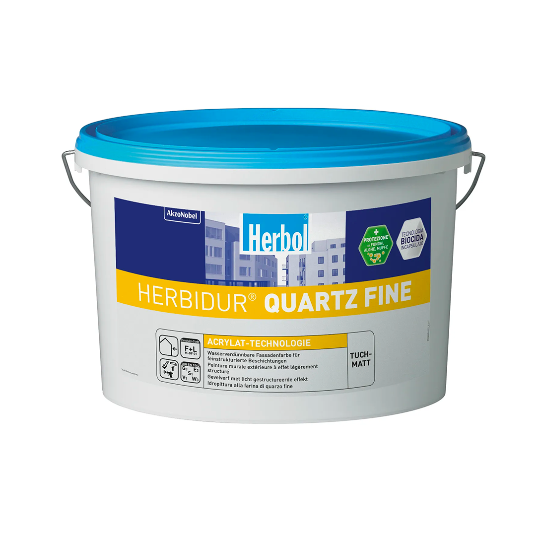 HERBOL HERBIDUR QUARTZ FINE - Idropittura acrilica per esterni